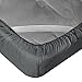 Empyrean Queen Fitted Sheet - Deep Pocket, 14-16 Inch Ultra Soft Microfiber, Wrinkle & Fade Resistant, Shrinkproof, Hotel Quality, Durable & Breathable, Perfect for Queen Beds, Charcoal Grey