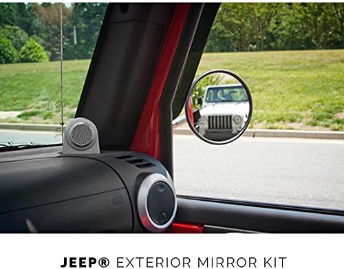XPLORE - Jeep Wrangler JK | Exterior Side Mirror Set Door Removed | Fits Windshield Door Hinge Bolts