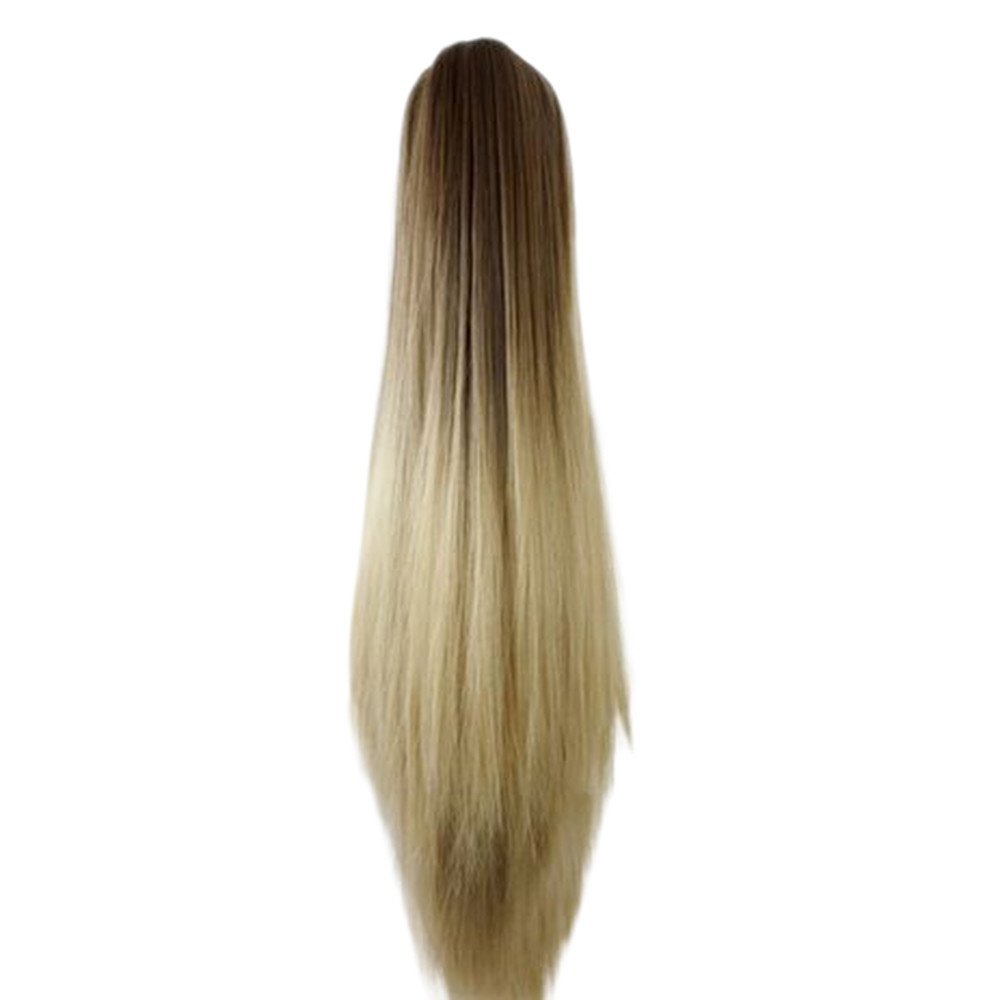 Amazon Com Willsa Women Fashion Claw Clip Long Straight Ponytail