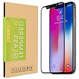 iPhone X Screen Protector, 2-Pack 3D Full Cover 9H Hardness 0.3MM Slim [Bubble Free] [Ultra Clear] [Scratch Proof] [Case Friendly] Premium Tempered Glass for iPhone X 10 [Black Edge]