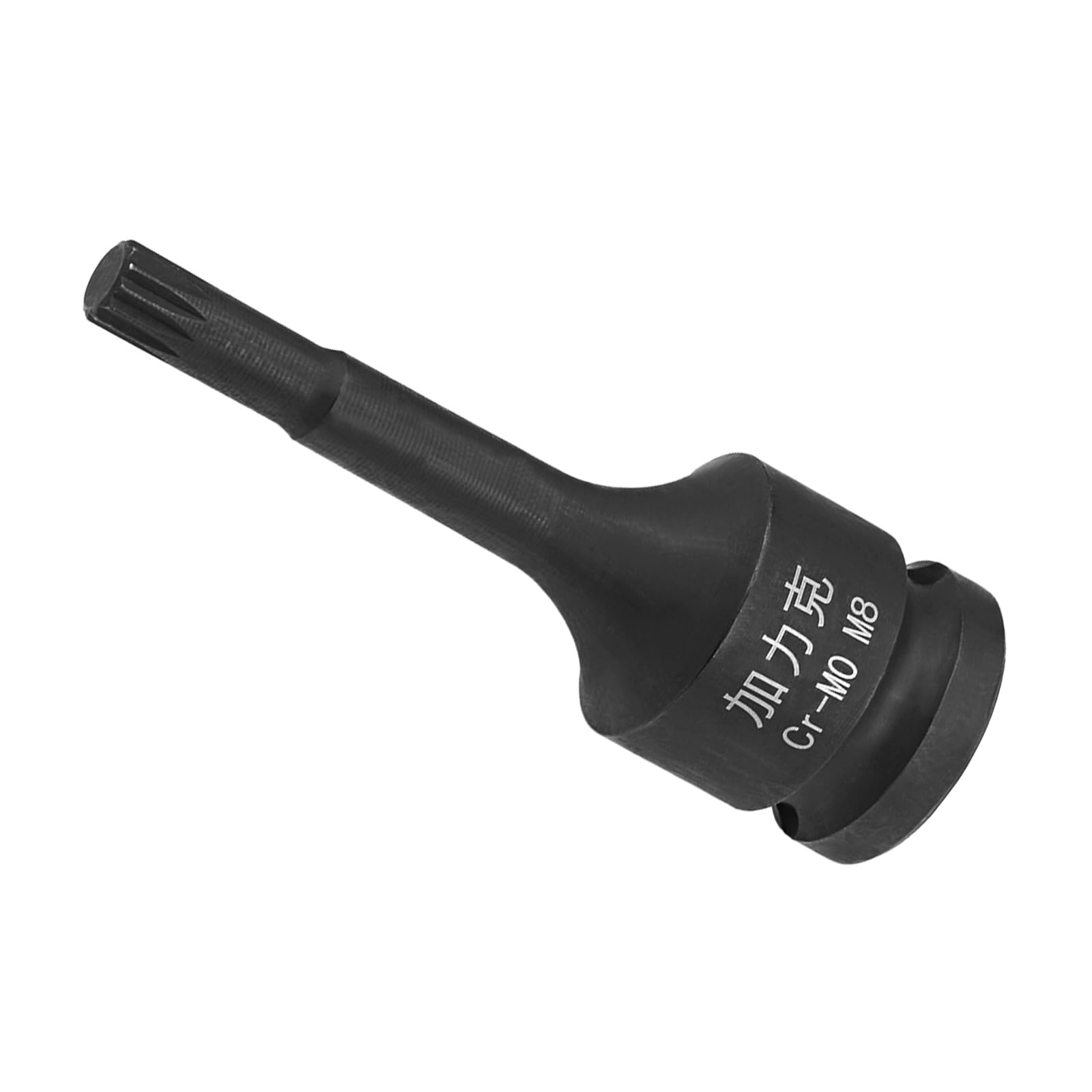 CoCud Impact Triple Square Spline Bit Socket, M8 Bit 1/2" Drive, Metric Lengthen Screwdriver Socket Adapter - (Applications: for Torque Wrench)