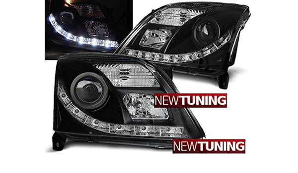 Faros delanteros Opel Vectra C 04.02-08.05 DAYLIGHT negro ...