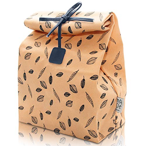 Waxed Canvas Reusable Lunch Bag 100 Biodegradable, Eco friendly and