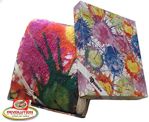 Fleece Soft Plaid Fleece with Fur Design Kosmo Mis.130 x 160 cm