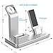 OLEBR Apple Watch Stand Aluminum Apple Watch Charging Stand AirPods Stand Charging Docks Holder for Apple Watch Series 3/2/1/ AirPods/ iPhone X/8/8Plus/7/7 Plus /6S /6S Plus/ iPad-Silver