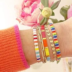 KELITCH Tila Beaded Bracelet for Women Simple