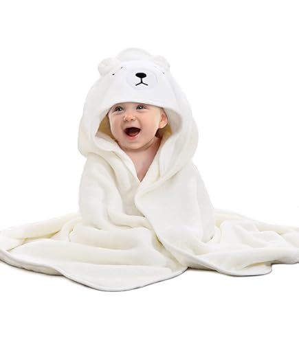 JAWSEU Débarbouillettes Et Bavoirs Bébé En Mousseline - 61cm - Lavables, Super Doux - Forme Lapin Mignon - Cadeau Nouveau-né