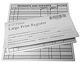 Large Print Checkbook Register Low Vision 2019 20 21 Calendar - Set of 6