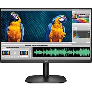 AOC 22B2HM Monitor, VA Panel Monitor, Borderless Experience, Ultra Slim with HDMI Cable, Black