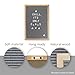 Gray Felt Letter Board With Easel Stand 12 x 18 | 718 Changeable Characters Including 1 inch and ¾ Letters, Symbols, Emojis Hashtag And More | Great For Instagram | Hook To Hang | 2 Storage Pouches