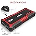 GOOLOO 1500A Peak SuperSafe Car Jump Starter Quick Charge 3.0 Auto Battery Booster Power Pack, Power Delivery 15W USB Type-C In and Out Portable Phone Charger, Built-in LED Light and Smart Protect