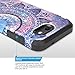 TJS Samsung Galaxy J3 Emerge/J3 Prime/Amp Prime 2/Express Prime 2/Sol 2/J3 Mission/J3 Luna Pro/J3 Eclipse Case, With [Tempered Glass Screen Protector] Hybrid Shockproof Phone Case Armor (Mandala)