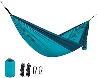 Ckssyao Anti-Rollover-Hängematte, ultraleichtes, atmungsaktives, reißfestes Gewebe, 360 kg belastbar, Campingstuhl für Erwachsene, Einzelschaukel im Schlafsaal,Grün