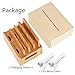 Real Bamboo Charging Station USB Charging Dock Storage Box Eco Friendly Desktop Stand Dock Holder For iPhone iPad Pro Smartphones,Cords Cable Organizer Compatible with Most 4/5/6 USB Charger.