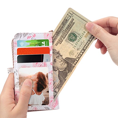 image for iPhone SE/5S/5 Wallet Kickstand Case for Women Girls, ULAK Premium PU 