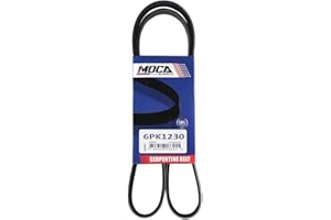 MOCA AUTOPARTS MOCA 6PK1230 Serpentine Belt Fits 08-14 for Scion XD 1.8L & 11-17 for Toyota Corolla 1.8L & 85-87 for Ford Escort 2.0L & 91-96 for Mercury Tracer 1.9L & 03-04 for Dodge Stratus 2.4L