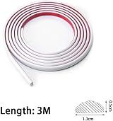 Zayejod White PVC Tile Edging Strip Peel and Stick 3M Moulding Trim view 2