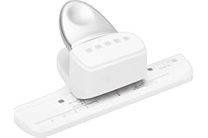 YOUTHINK Square Hole Punch with Adjustable Margin, 5 Holes(4.5mm) Puncher for Double Loop Binding, 8.5mm Spacing, Compatible 