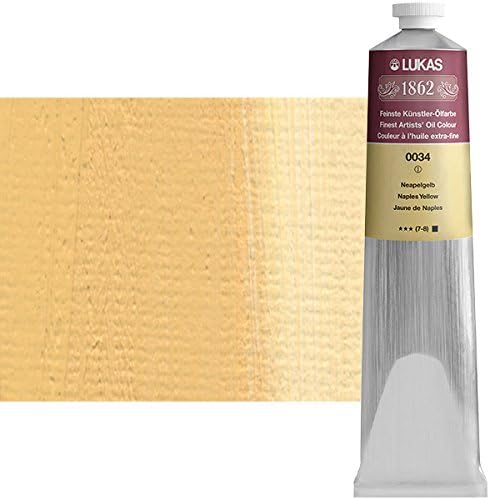 LUKAS1862 Oil 200 ml โ Professional Quality Oil Colour Naples Yellow