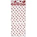 Gift Boutique Valentine Cellophane Bags 100 Pack with Twist Ties Valentines Favor Treat Gift Goodie Cello Bags for Party Candy Cookies, 4 Assorted Styles