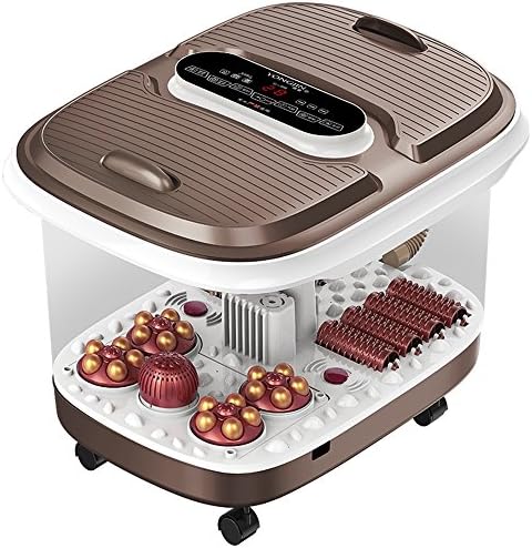 KLEDDP Foot Tub Automatic Wash Basin Electric Massage Heating Foam Barrel Double Home Pedicure Machine Thermostat Pedicure basin