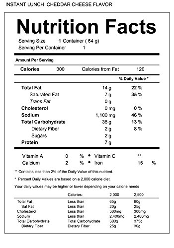 Maruchan Instant Lunch Cheddar Cheese, 2.25 Oz, Pack of 12