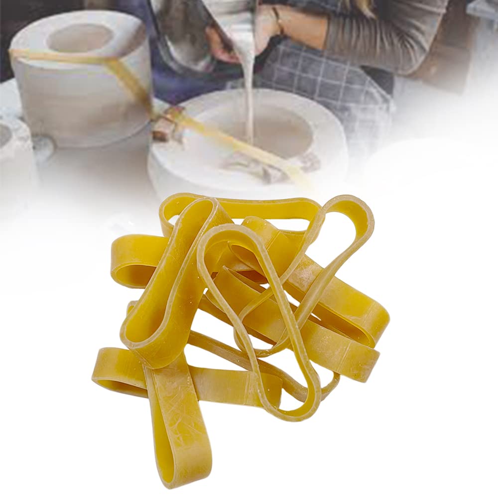 Plaster Mold Rubber Band for Potters Ceramic, Home Crafters - Heavy Duty Fasteners, 10 Pcs (3.9