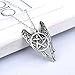 lureme Antique Bronze Protected Life Amulet Pentagram Charm for Men Teen Boys Women Girls (01002680)