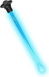 Stirrers coffee stir sticks Light Up Beverage Stirrers Stir Cocktail Drink Swizzle Stick with Small Paddles, Reusable Chopsticks Safe (Blue)