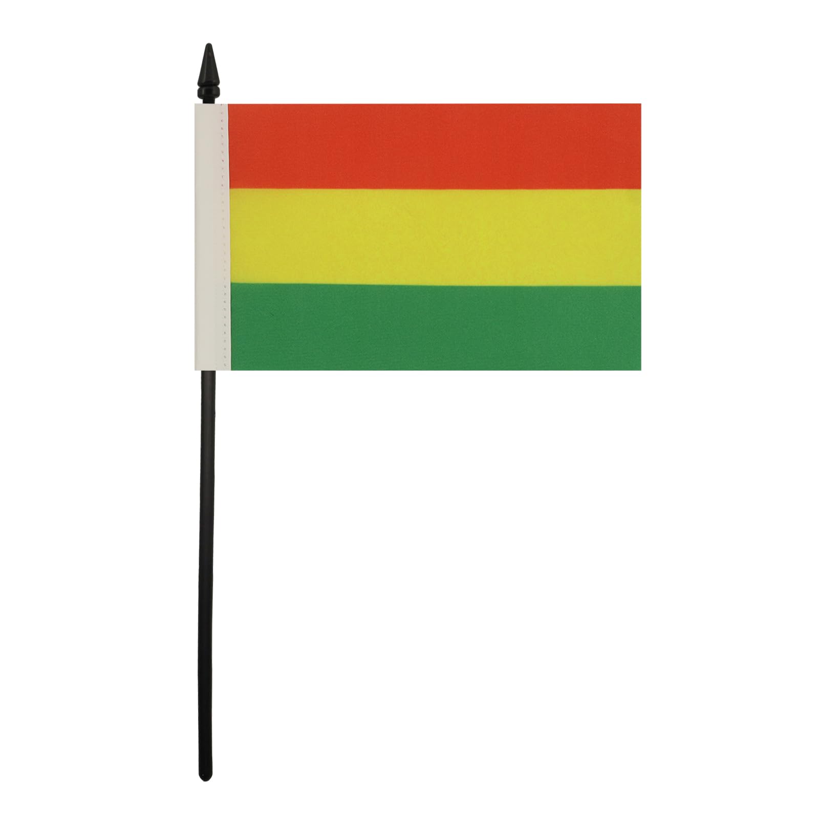 AZ FLAG - Ethiopia without arms Table Flag 4'' x 6'' - Ethiopian civil Office Mini Banner 100% Polyester 15 x 10 cm - Mini Desk Flag with 10'' Pole and Black Plastic Base