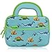 Evecase All-New Fire 7 Kids Edition Tablet Sleeve, Cute Dinosaurs Themed Neoprene Travel Carrying Slim Sleeve Case Bag w/Dual Handle and Accessory Pocket - Blue w/Green Trim
