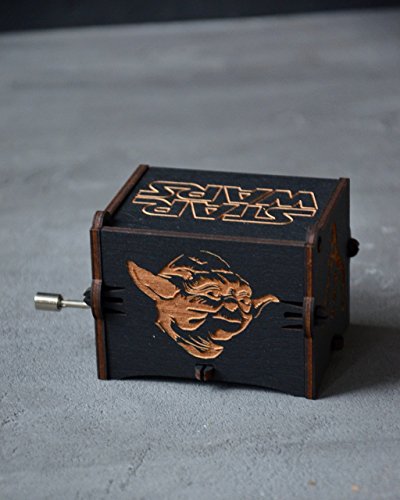Musical Wooden Box Star Wars Gift Wood Anniversary Gift for Husband May the force be with you Music Box Main Theme Gift for Friend Dad Boyfriend