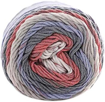 100g/Ball Colorful 5 ply Rainbow Cotton Yarn Handmade DIY Scarf Pillow Blanket Knitting Crochet Soft Milk Cotton Yarn Regard