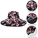Women's Foldable Wide Brim Sun Hat Summer Outdoor Floppy Beach Cap Black