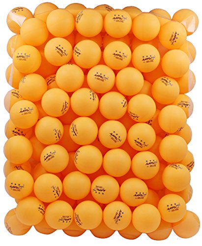 MAPOL Ping Pong Balls 100 Orange 3-star Table Tennis for Advanced Training