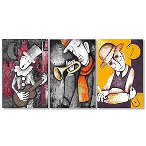 Canvas Wall Art European Painting Artwork for Home Prints Framed - 16"x24" x 3 Panels