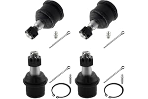 MotorbyMotor 4WD Front Upper & Lower Ball Joint for 2006-2008 Dodge Ram 1500, 2003-2011 Dodge Ram 2500 3500, 2011-2013 Ram 2500 3500 Suspension Ball Joint Assembly 4pc Set K7467 K7460