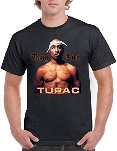 YSM Tupac Thug Life Tatooed Bandana Hip Hop Legend 2pac Rap Legend Thug Life T-Shirt