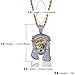 TOPGRILLZ Jesus Pendant Necklace Rope Gold Chain for Men Iced out 14K Gold Plated Simulated Diamond Chain Stainless Steel Chain 24 inch