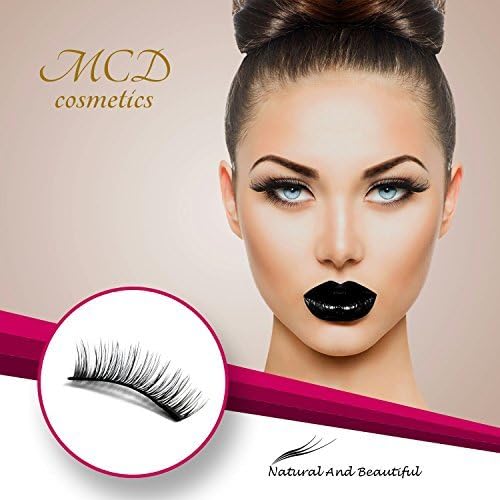 Magnetic Eyelashes, Quality Soft and 3D Effect Silk Eyelashes for Women Makeup, Perfect for Round Eyes &amp; Deep Set Eyes, No Glue Required (4 pcs)