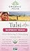 Organic India Tulsi Raspberry Peach Tea - Herbal Tea, Holy Basil, Elderberry, Hibiscus, Stress Relieving, Immune Support, USDA Certified Organic, Non-GMO, Caffeine-Free - 18 Infusion Bags, 1 Pack