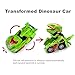 Kidsonor Kids Transformed Dinosaur Robot Car, Electronic Dino Robot Vehicle Car Toy Battery Power with LED Light Music (Green Dino)thumb 1