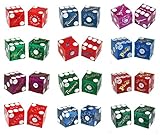 Cyber-Deals Wide Selection of 19mm Craps Dice - Authentic Las Vegas Casino Table-Played