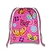 Whimsical Pink Butterfly Drawstring Bags Kids Birthday Party Supplies Favor Bags 10 Pack