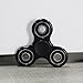 VOCOO Fidget Spinner Bearing Toy Stress Reducer for ADHD EDC Hand Killing Time，Guarantee 1 min+ Spin Time (Black-silver)