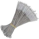CasaNeLia Cleaning Brush Set 50 Piece Bulk Extra Long 9inch x10 mm Cleaner Brush for Stainless Steel Reusable Metal Tumbler Straws,Tumbler, Sippy Cup, Bottle and Tube(50pc-Cleaning Brush)