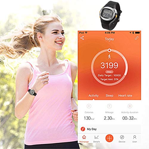 Portable Multifunctional Generation Digital Touch Sensor Pulse Heart Rate Monitor Watch Designed for Outdoor Sports