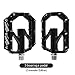 FOOKER Bike Pedals Non-Slip Aluminum Alloy MTB Mountain Bike Pedals 3 Bearing 9/16