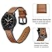 BONSTRAP Quick Release Brown Leather Watch Bands 20mm Compatible with Samsung Galaxy Watch 42mm/Samsung Gear Sport/Samsung Gear S2 Mens Womens