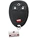 KeylessOption Key Fob Replacement for 2005 2006 2007 2008 2009 2010 Buick Terraza Chevrolet Chevy HHR Uplander Pontiac Montana Saturn Relay Remote, 4-Button 15114374, Locksmith Required